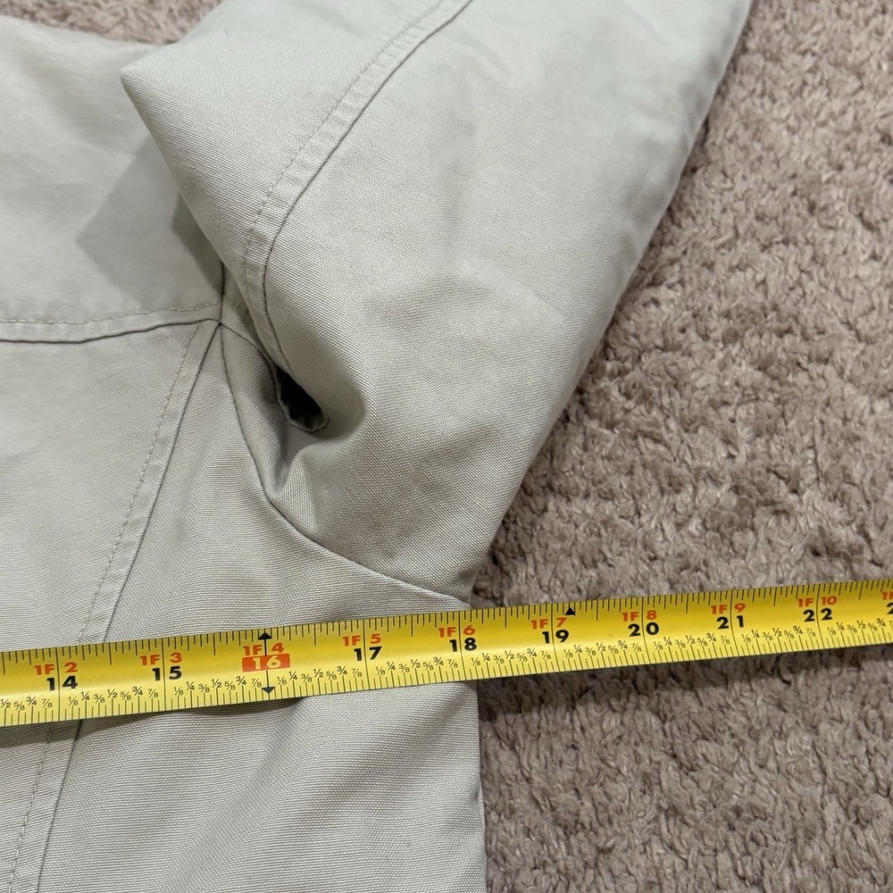 LL Bean Chore Jacket Womens Small Khaki Barn Quilt Lined Corduroy Collar Retro - Picture 8 of 10